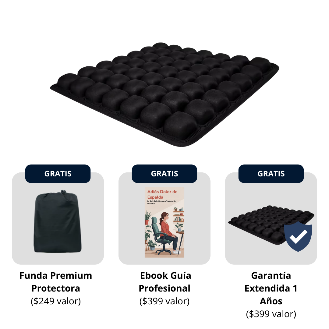 NubeSeat Pro Cojín ergonómico inflable